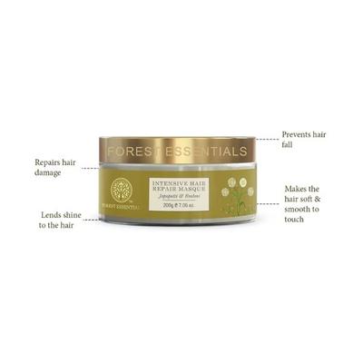 Forest Essentials Intensive Hair Repair Masque Japapatti & Brahmihair Mask 200 gm - Hair Masks & Packs