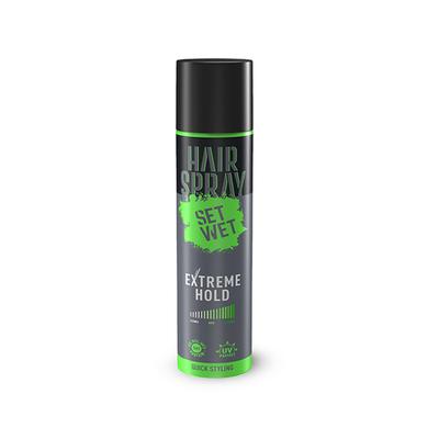 Set Wet Extreme Hold Hair Spray for Men,Hair Setting and Styling, 200 ml - Hair Sprays & Mists
