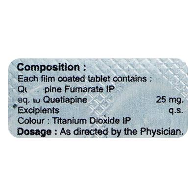 QUTIDIN 25 Tablet 10's - Schizophrenia-Aps