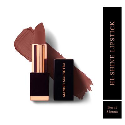 Manish Malhotra Beauty By MyGlamm Hi-Shine Lipstick-Burnt Sienna 4 gm - Lipsticks