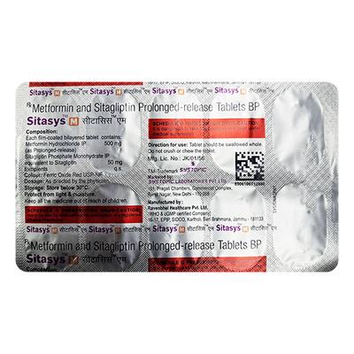 SITASYS M 500 Tablet 10's - Diabetes-Ant
