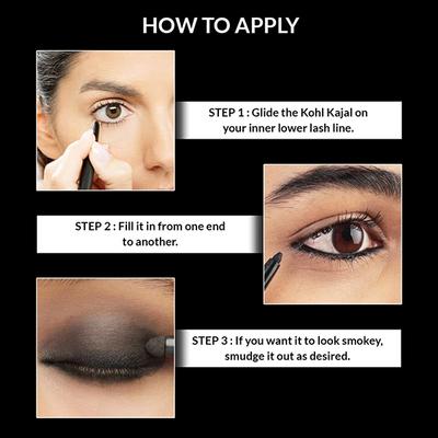 Stars Cosmetics Kohl Eye Makeup Kajal Pencil (Black) 0.35gm - Kajal & Kohls