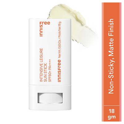 Innisfree Intensive Leisure Sun Stick SPF 50+ PA++++ 18 gm - Body Sunscreen