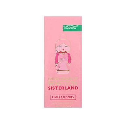 United Colors of Benetton Sisterland Pink Raspberry For Her Eau De Toilette 80 ml - Women Perfumes (Edt/Edp)