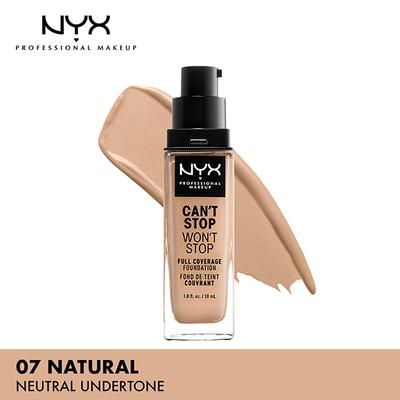 NYX Professional Makeup Can't Stop Won't Stop Full Coverage Foundation - Natural 30 ml - Foundation