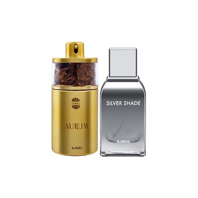 Ajmal Aurum EDP Fruity Floral Perfume And Silver Shade EDP Citrus Woody Perfume 175 ml - Perfumes (Edt/Edp)