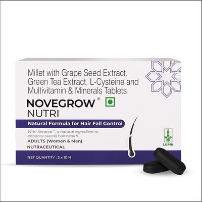 NOVEGROW NUTRI NUTRACEUTICAL Tablet 10's - Hair Loss-Oda