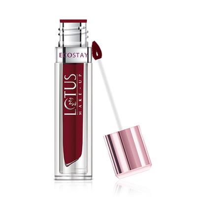 Lotus Makeup Ecostay Matte Lip Lacquer Wine Velvet el11 4 gm - Lipsticks