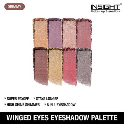 Insight Cosmetics Winged Eyes Eyeshadow Palette - Dreamy 19 gm - Eye Shadow Palettes