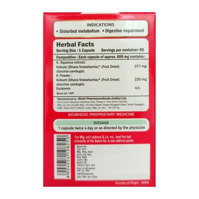 Aimil Garcinia Cambogia Capsules 60's - Speciality Medicines