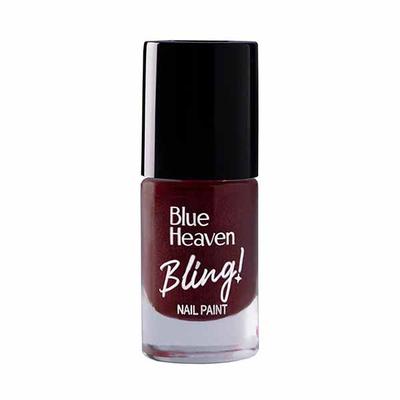 Blue Heaven Bling Nailpaint 707 (Plum Flash) 8 ml - Nail Polish