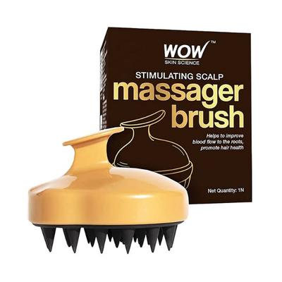 WOW Skin Science Onion Hair Oil With Black Seed Oil Extracts + Onion Oil Shampoo + Stimulating Scalp Shampoo Brush Hair Care Kit 500 ml - Shampoos