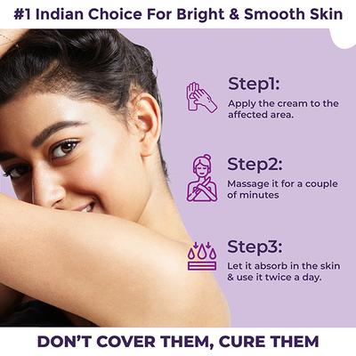 Sanfe Spotlite Insta-Cover Body Lightening Cream for Dark Neck, Joints and Skinfolds Lightens Skin 50 gm - Lotions & Creams