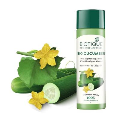 Biotique Bio Cucumber Pore Tightening Toner with Himalayan Waters - Normal to Oily Skin 120 ml - Face Wash & Cleansers