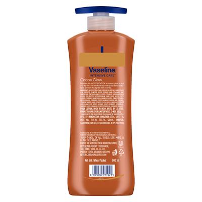 Vaseline Intensive Care Cocoa Glow With Pure Cocoa & Shea Butter Body Lotion 600ml - Lotions & Creams