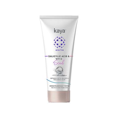 Kaya Salicylic Acid Vit. C Scrub, For Exfoliation, For Oil & Acne Prone Skin 75 ml - Scrubs & Exfoliants