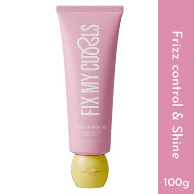 Fix My Curls, Curl Defining Hair Gel Enriched with Sunflower Oil and Keratin for Curly, Wavy, and Weak Hair 100 gm - Hair Sets & Kits