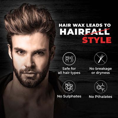Beardo Hair Wax - Strong Hold Crystal Wax 100 gm - Hair Gels & Waxes
