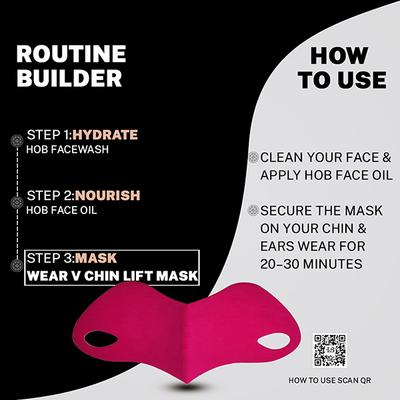 House of Beauty V Chin Uplifting Mask For Jawline, Double Chin Reduction with Collagen Gel 1's - Masks & Peels
