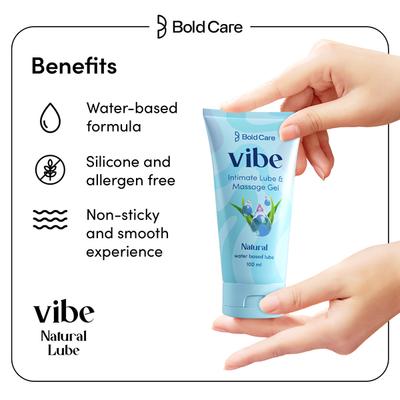 Bold Care Vibe Intimate Lube & Massage Gel Natural 100 ml - Flavoured Lubes