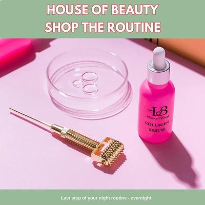 House of Beauty Gold Collagen Roller with Acupressure Point Press For Plumping & Fine Lines 1's - Massagers