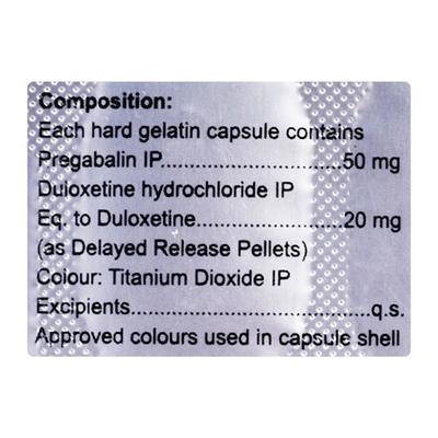 NERVMAX D 50/20 Capsule 10's - Neuropathic Pain-Dru