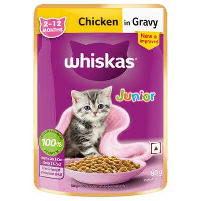 Whiskas Kitten Chicken in Gravy 80 g - Petfood