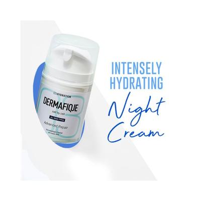 Dermafique Advanced Repair Face Moisturizer for All Skin Types Dermatologist Tested Night Cream 50 gm - Face Moisturizers