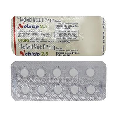 Nebicip 2.5mg Tablet 10'S - Hypertension-Bet