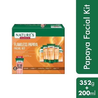 Nature's Essence Advanced Flawless Papaya Facial Kit 452 gm - Facial Kits