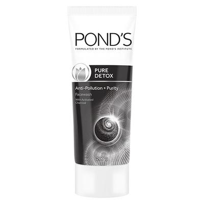 Pond'S Pure Detox Pollution Clear Face Wash With Activated Charcoal 200 gm - Face Washes