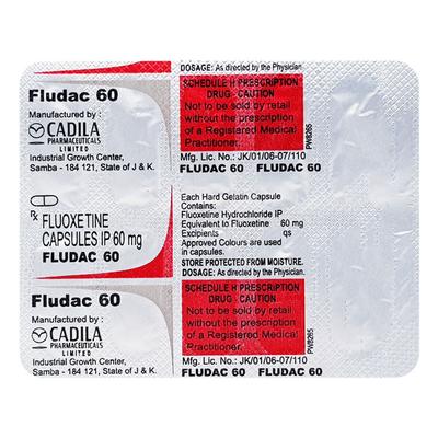 Fludac 60mg Capsule 10'S - Depression-Ant