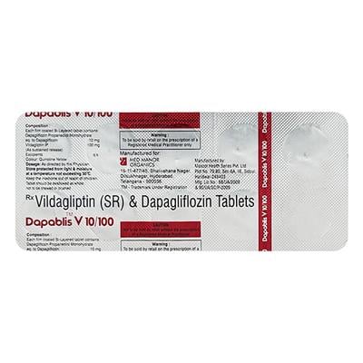 DAPABLIS V 10/100 Tablet 10's - Diabetes-Ant