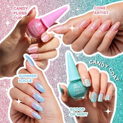 Miss Nails Ice Cream Collection Candy Coat 10ml each 4's - Nail Polish