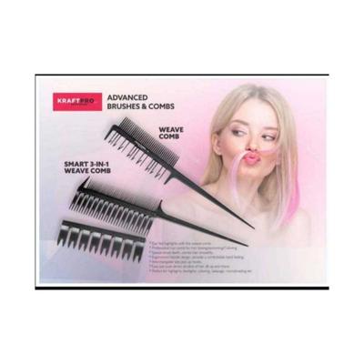 KraftPro Hair Comb - 3 IN 1 Smart Comb 1's - Hair Combs