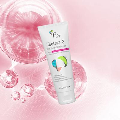 Fixderma Bioteez-S Anti Dandruff Shampoo - Flaky Scalp Condition, Relieves Itchy & Dry Scalp, Sulphate & Paraben Free 75ml - Dry Shampoos & Conditioners