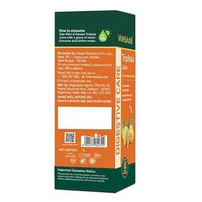 Vansaar Triphala Juice 1 L - Ayurvedic Juices