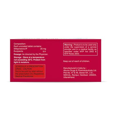 Mifiact 25mg Tablet 10'S - Uterus Conditions-Dut