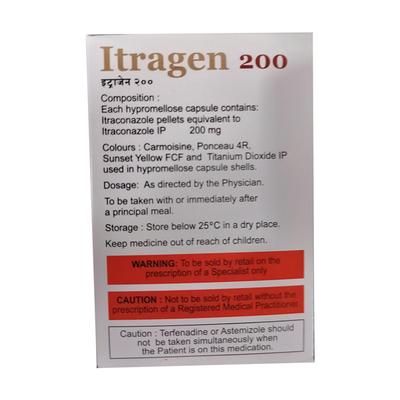 ITRAGEN 200 Capsule 10's - Fungal Infections-Anf