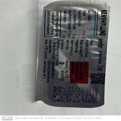 KEMPHYLLINE Injection 2ml - Asthma/COPD-Ast