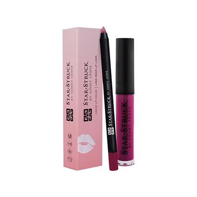 Star Struck By Sunny Leone Rooberry Lip Kit (Lip Gloss + Lip Liner) 2's - Liquid Lipsticks