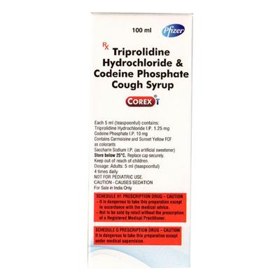 Corex T Sugar Free Cough Syrup 100ml - Cough And Cold-Cou
