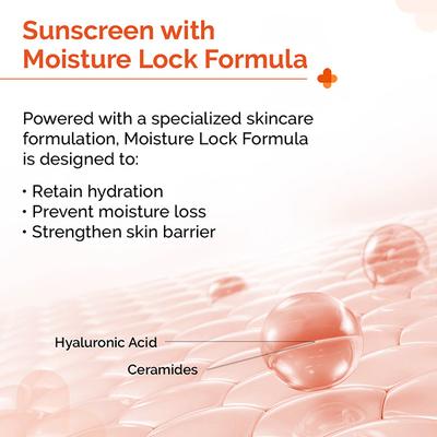 The Derma Co. 1% Hyaluronic Sunscreen Hydrating Gel SPF 50 PA ++++ for Sensitive Skin 50 gm - Face Sunscreen