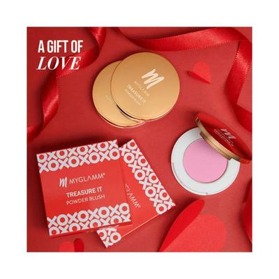 MyGlamm Treasure IT Powder Matte Blush-Love 4 gm - Blushes