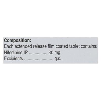NICARDIA XL 30 Tablet 15's - Hypertension-Cal