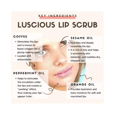 Essentia Extracts Luscious Lips Scrub 25 gm - Lip Scrubs