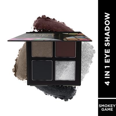 Faces Canada 4 In 1 Quad Eyeshadow Palette - Smokey Game 07 4.8 gm - Eye Shadow Palettes