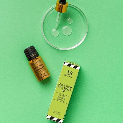 House of Beauty Acne Oil with Tea Tree, Avocado & Vit-E For Drying Pimpled & Oily Skin 10ml - Face Oils