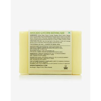 Fabessentials Avocado Glycerin Bathing Bar 100 gm - Soaps