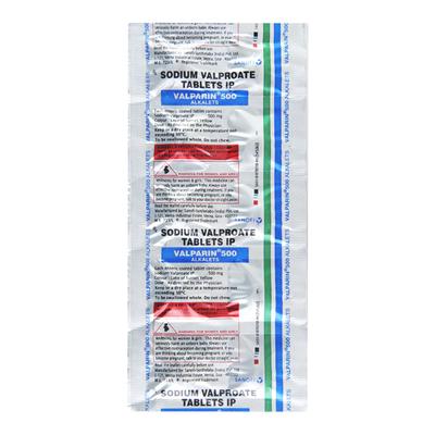 Valparin Alkalets 500 Tablet 10'S - Epilepsy/Convulsion-Ant